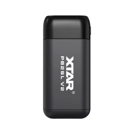 XTAR PB2SL V2 akkumulátor töltő, fekete