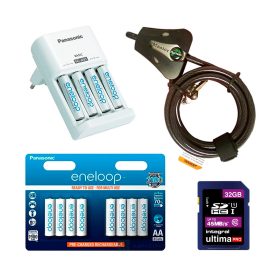   Vadkamera kiegészítő szett (Eneloop 2000 mAh AA akku x 12 + töltő + 32GB SD + Python 8mm)